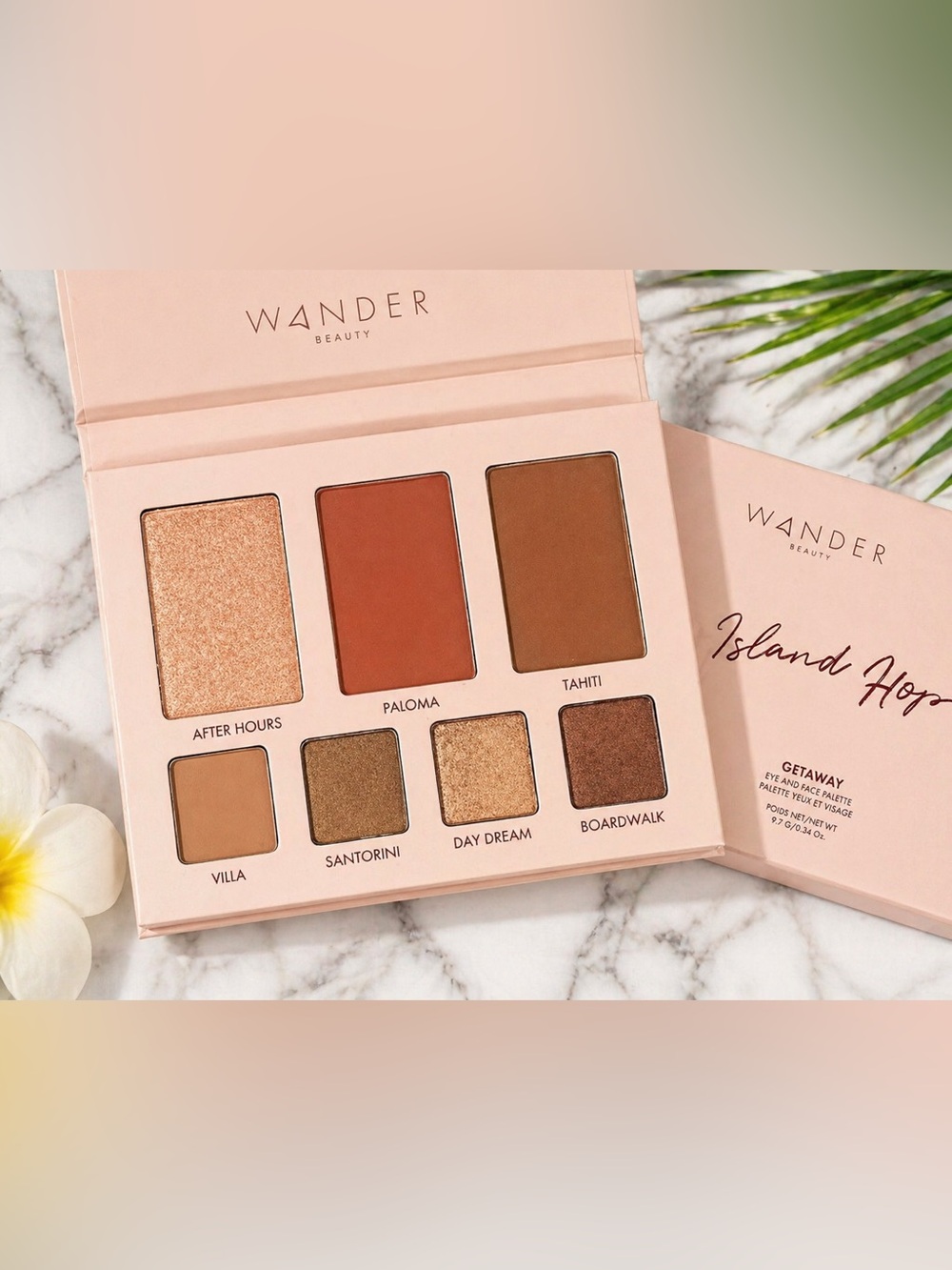 Wander Beauty Island Hop Getaway Palette 🌴 Neutral Warm Eyeshadow Face Palette